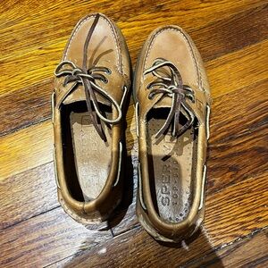 Sperry Brown Leather Boat Shoes